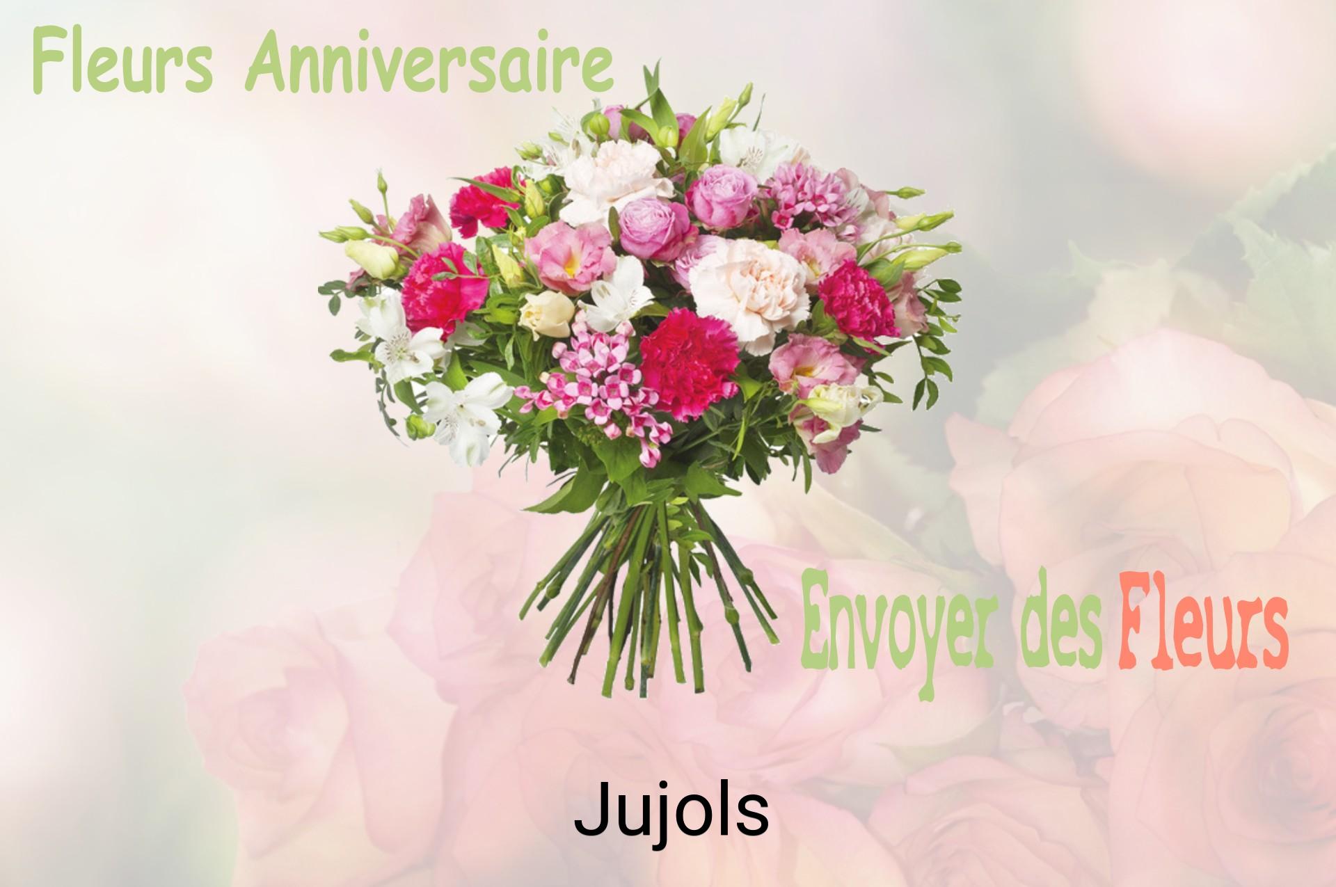 Bouquet de fleurs d’anniversaire livré à Jujols
